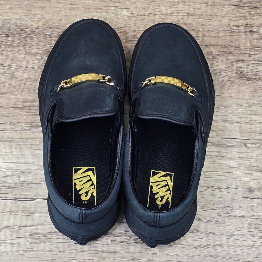 Vans ID Classic Slip On Men's Size 6.5 Women’s Size 8 Black Nubuck Shoes (721278 - Picture 5 of 9